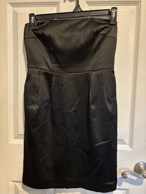 Express Strapless Black Sheath Dress